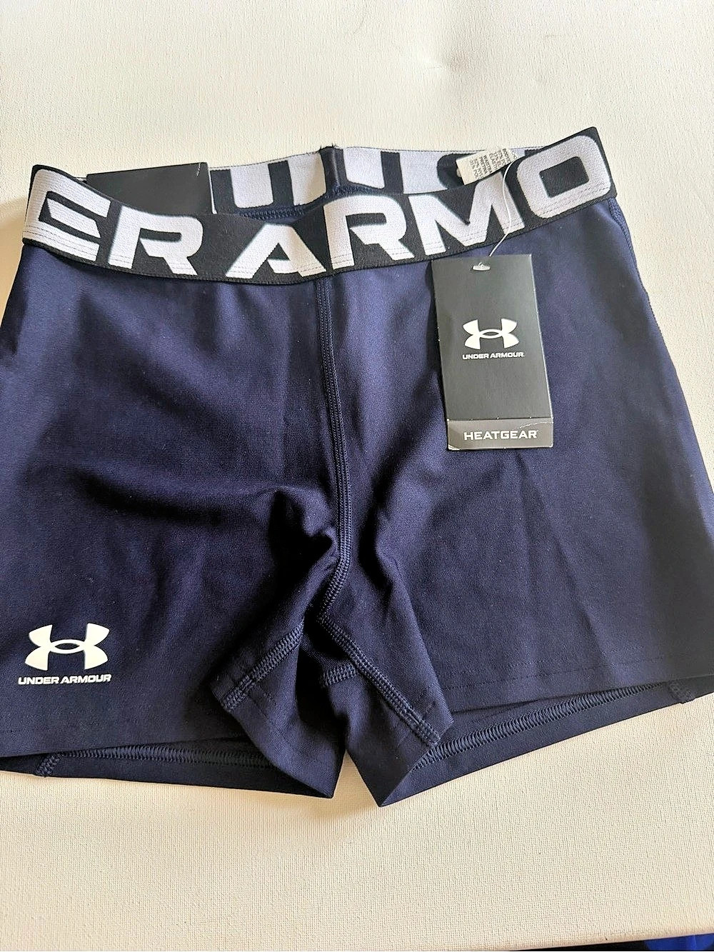 Under Armour HeatGear Compression Shorty in Blue Small NWT - Picture 4 of 11